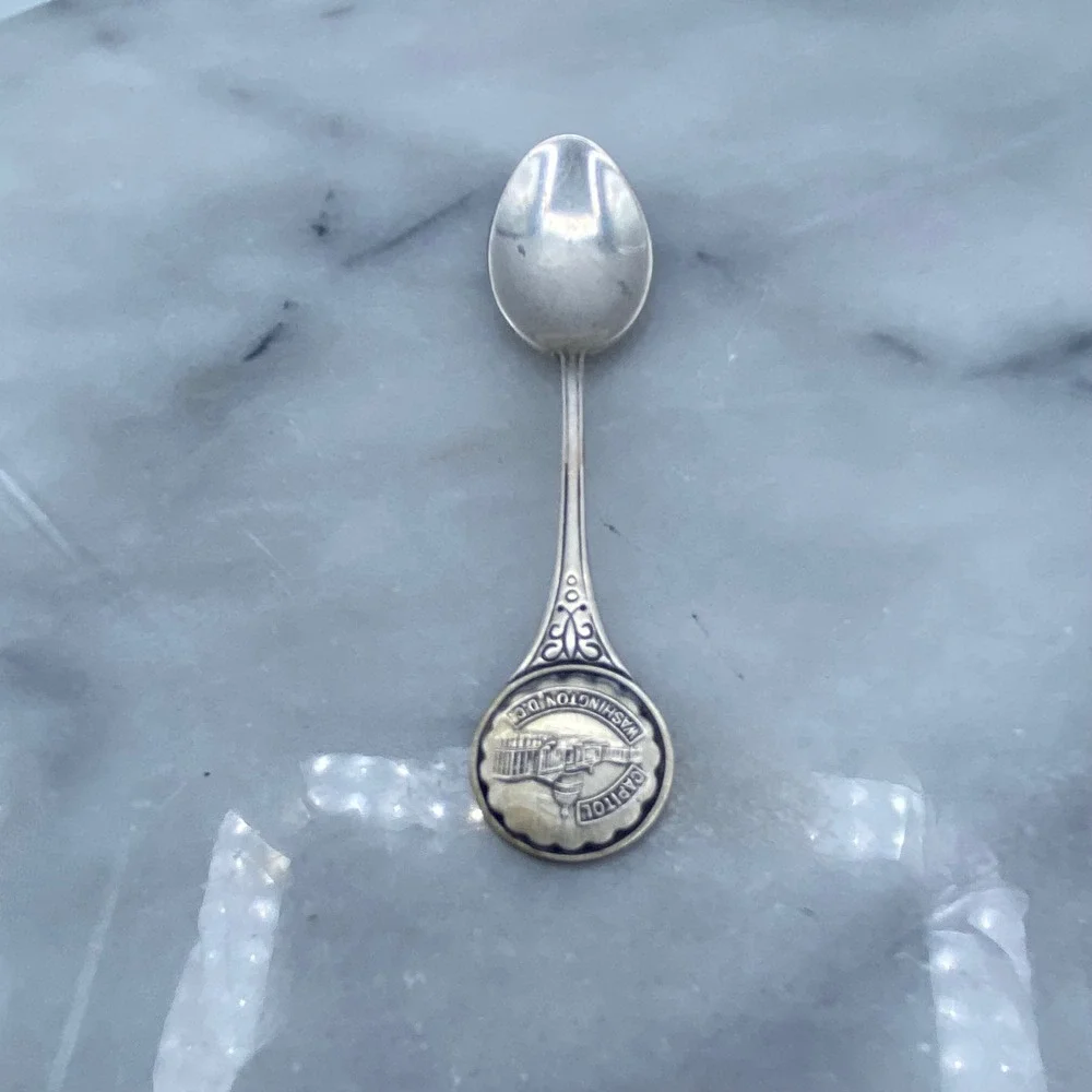 Bruce Sterling Souvenir Spoon Silver Washington DC Capitol Vintage 3.5